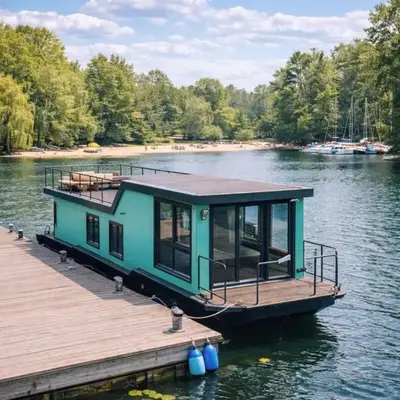 schwimmendes Ferienhaus in Berlin