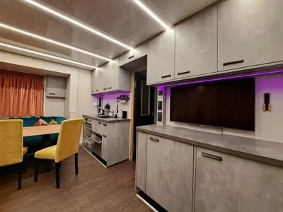 Küche/Küchenzeile in der Unterkunft schwimmendes Ferienhaus in Berlin