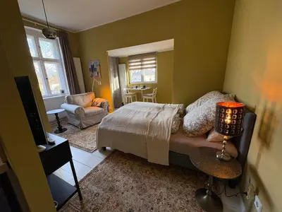 Grundriss der Unterkunft Gemütliches Studio am Stadtrand Haustierfreundlich
