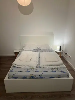 Ein Bett oder Betten in einem Zimmer der Unterkunft Berlin Central Apartment