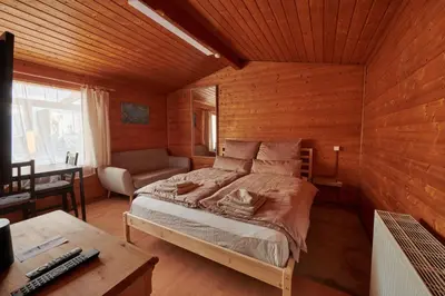 Ein Bett oder Betten in einem Zimmer der Unterkunft Onebnb Gästehaus mit Terrasse in Berlin-Süd