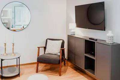 TV/Unterhaltungsangebot in der Unterkunft Stylish Holiday Apartment In The Spreewald