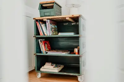 Die Bibliothek in der Ferienwohnung