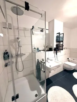 Ein Badezimmer in der Unterkunft Quiet Comfort Apartment Berlin