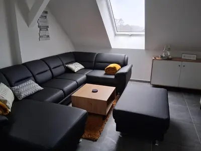 Ein Sitzbereich in der Unterkunft Auszeit