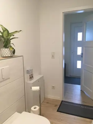 Ein Badezimmer in der Unterkunft Lakehouse in Brodowin