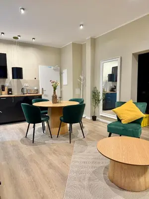 Küche/Küchenzeile in der Unterkunft Elegantes Single-Apartment U39-3