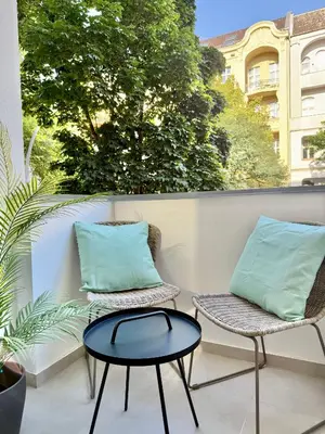 Ein Sitzbereich in der Unterkunft Elegantes Single-Apartment U39-3