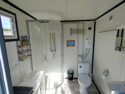 Ein Badezimmer in der Unterkunft Magic Kota - Sternenguckerhaus