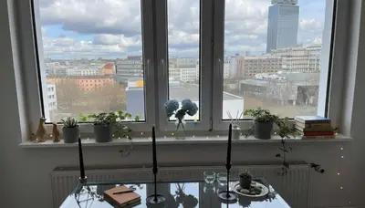 Grundriss der Unterkunft Alexanderplatz Chic Sunny City Studio