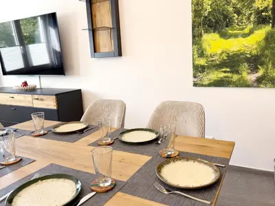TV/Unterhaltungsangebot in der Unterkunft Ferienwohnung-Karwe