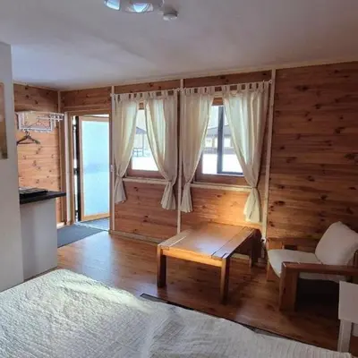 Ein Bett oder Betten in einem Zimmer der Unterkunft HerbergeZumBrieselang