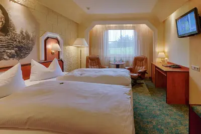 Ein Bett oder Betten in einem Zimmer der Unterkunft Hotel Aragon
