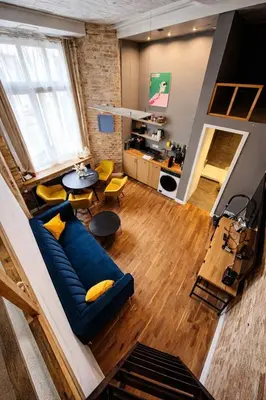 Ein Sitzbereich in der Unterkunft Central Prenzlauer Berg for 4 - Family or Friends PRA