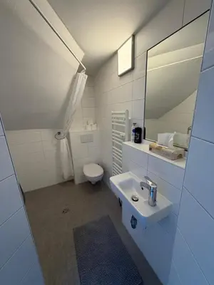 Ein Badezimmer in der Unterkunft Hofblick Nest