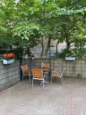 Ein Garten an der Unterkunft Hofblick Nest