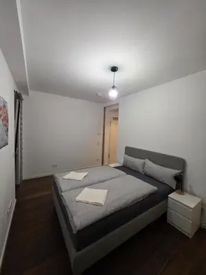 Ein Bett oder Betten in einem Zimmer der Unterkunft Bergmann Apartments by Acar