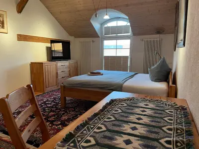 Ein Bett oder Betten in einem Zimmer der Unterkunft Wohnung und Appartement Monteure und Familien Altlandsberg