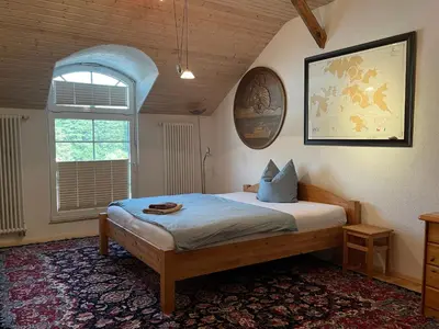 Ein Bett oder Betten in einem Zimmer der Unterkunft Wohnung und Appartement Monteure und Familien Altlandsberg
