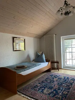 Ein Bett oder Betten in einem Zimmer der Unterkunft Wohnung und Appartement Monteure und Familien Altlandsberg