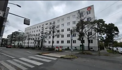 Das Gebäude in dem sich das Hostel befindet