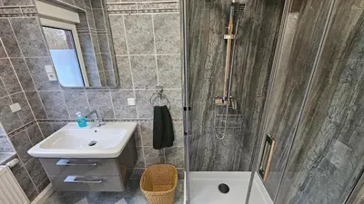 Ein Badezimmer in der Unterkunft Fewo-OPR de Billi
