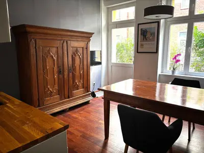 Grundriss der Unterkunft Stilvolles Design-Apartment mit moderner Küche & Homeoffice