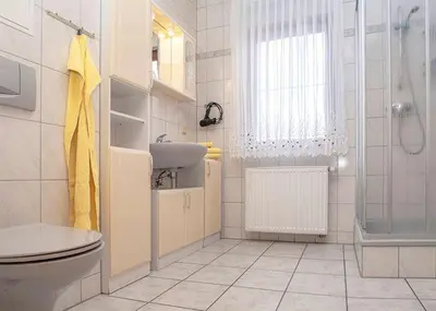 Ein Badezimmer in der Unterkunft Spreewald-Pension Marina