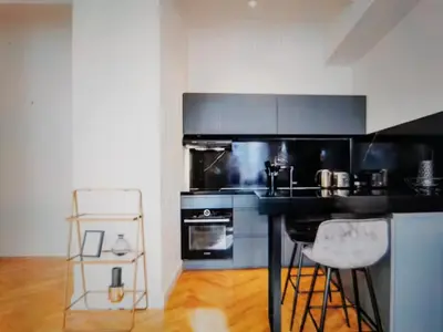 Küche/Küchenzeile in der Unterkunft Zimmer in Berlin