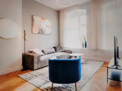 Ein Sitzbereich in der Unterkunft Zimmer in Berlin