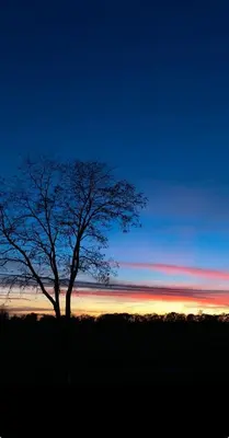 Blick auf den Sonnenuntergang/Sonnenaufgang von der Ferienwohnung aus oder aus der Nähe