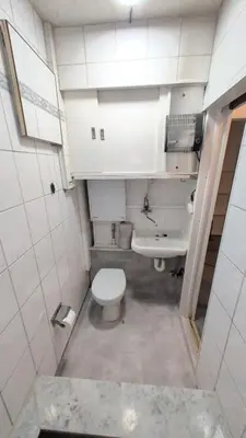Ein Badezimmer in der Unterkunft Ferienhaus mit großer Terrasse in Schöneiche bei Berlin