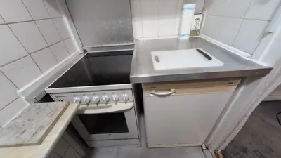 Küche/Küchenzeile in der Unterkunft Ferienhaus mit großer Terrasse in Schöneiche bei Berlin