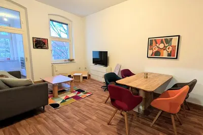 TV/Unterhaltungsangebot in der Unterkunft Großzügiges Familien-Apartment im Herzen Lübbens