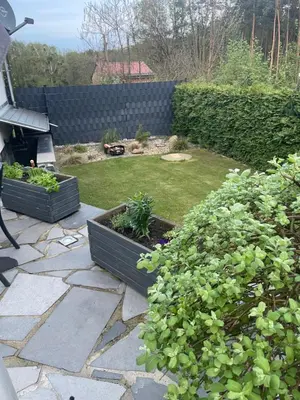 Ein Garten an der Unterkunft Ferienhaus Hermine in Schwielowsee