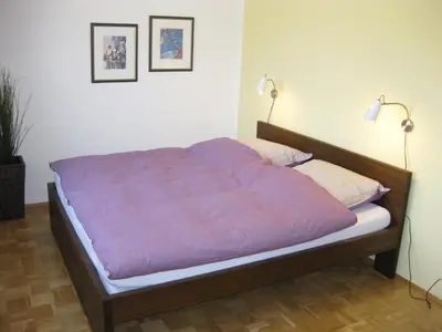 Ein Bett oder Betten in einem Zimmer der Unterkunft Ferienwohnungen Familie Böckmann