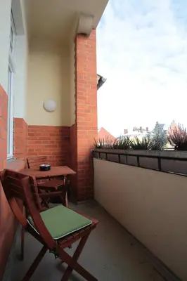 Ein Balkon oder eine Terrasse in der Unterkunft Hotel am Molkenmarkt