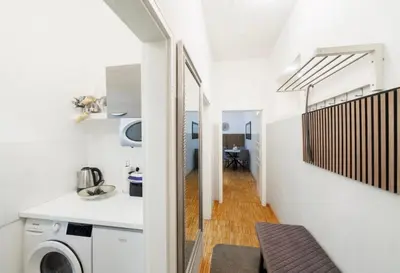 Küche/Küchenzeile in der Unterkunft Grand Central Mitte Apartment