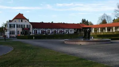 Das Gebäude in dem sich die Ferienwohnung befindet