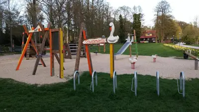 Ein Kinderspielbereich in der Unterkunft Residenz Zum Kronprinzen Bad Saarow