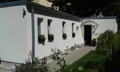 Ein Garten an der Unterkunft BerLietz