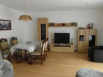 TV/Unterhaltungsangebot in der Unterkunft Ferienwohnung Borchert