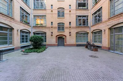 Das Gebäude in dem sich die Ferienwohnung befindet