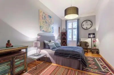 Ein Bett oder Betten in einem Zimmer der Unterkunft The Paul Loft, big 3 Bed room apartment, 120 m2, group & family friendly, Prenzlauer Berg, ideal for 4 - 8 Guests