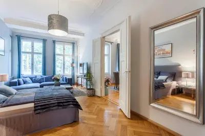 Ein Bett oder Betten in einem Zimmer der Unterkunft The Paul Loft, big 3 Bed room apartment, 120 m2, group & family friendly, Prenzlauer Berg, ideal for 4 - 8 Guests