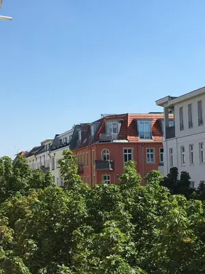 Das Gebäude in dem sich die Ferienwohnung befindet