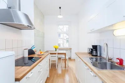 Küche/Küchenzeile in der Unterkunft Apartment Winsstr. 68