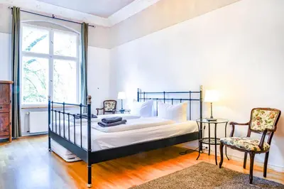 Ein Bett oder Betten in einem Zimmer der Unterkunft Apartment Winsstr. 68