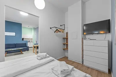 Ein Bett oder Betten in einem Zimmer der Unterkunft Apartment Uthman Berlin-Neukölln