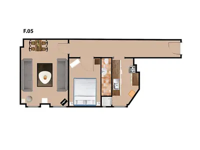 Grundriss der Unterkunft primeflats - Apartments Schillerpark Berlin-Wedding